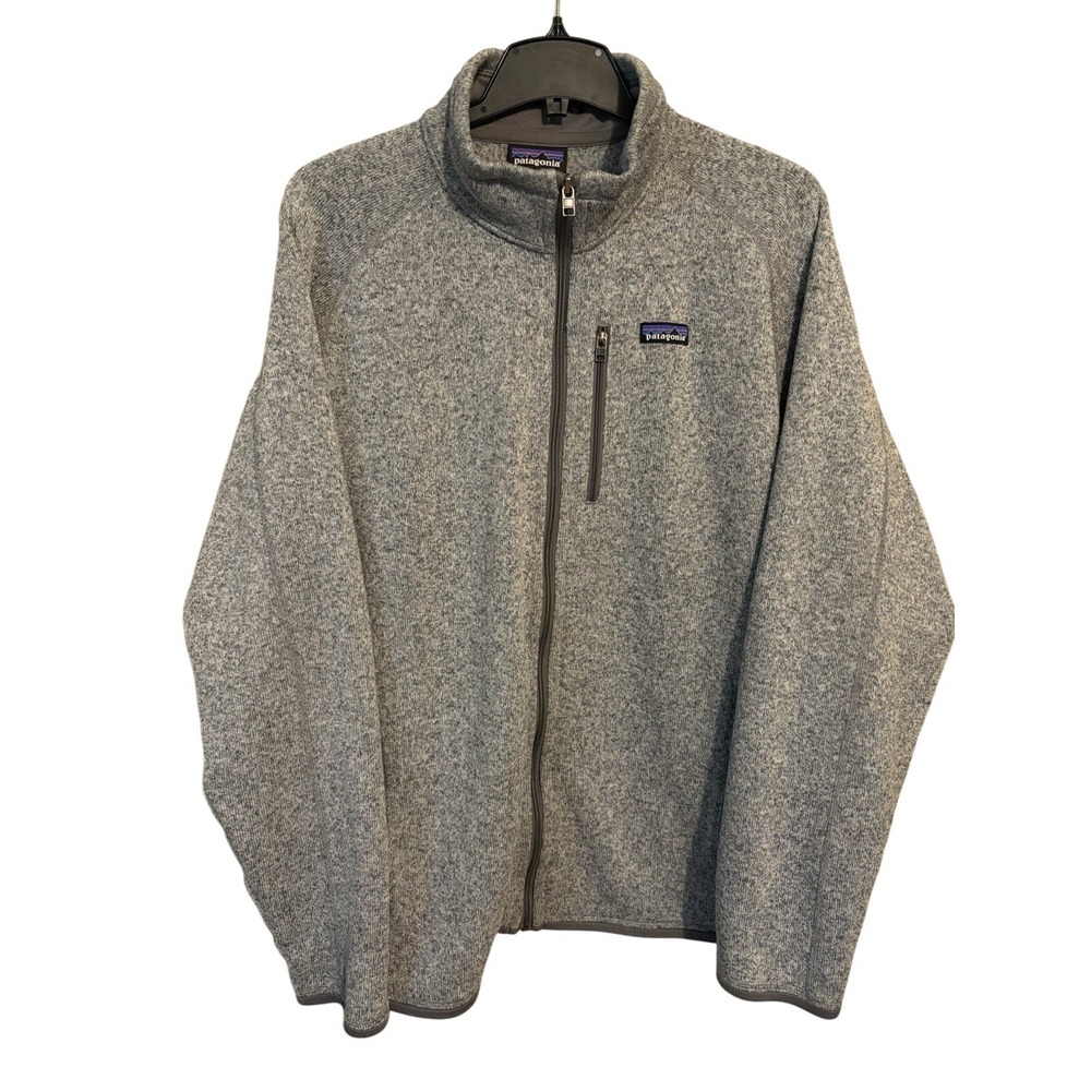 Patagonia Better Sweater Full Zip Fleece Heather Gray Men's XL Casual Hiking